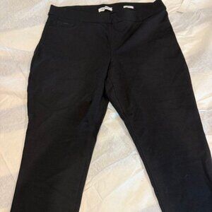 33. NWT Nine West Slim Ankle Ponte Pants Black XL